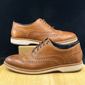 Cole Haan Mens Morris Grand OS Wing Oxford Shoes Size 13 M Brown Leather C30697